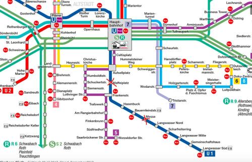 Ptičja perspektiva nastanitve Apartment, Messe 5 min., City 3 min., wifi