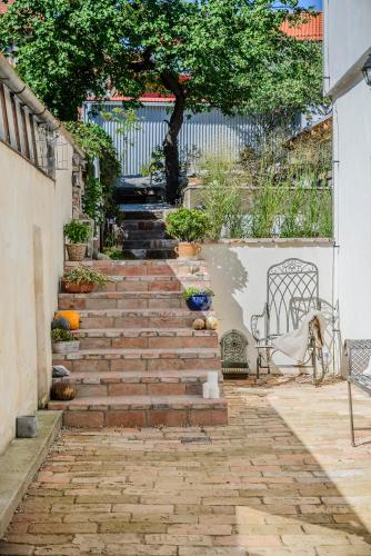 Jardín al aire libre en Mikulov Apartmány MAGISTR