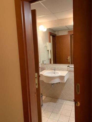 Koupelna v ubytování Hotel Mantova