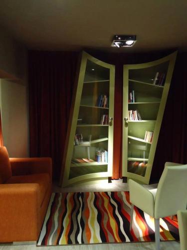 Χώρος καθιστικού στο Hotel Platino Termas All Inclusive