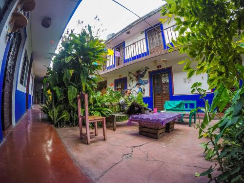 En have udenfor Hostel El Nagual