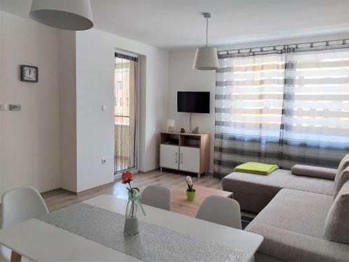 Μια τηλεόραση ή/και κέντρο ψυχαγωγίας στο Hatvan Corner Apartments