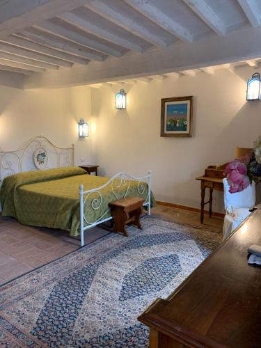 Giường trong phòng chung tại San Martino Vald'Afra