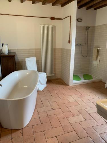 A bathroom at San Martino Vald'Afra