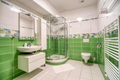 Kylpyhuone majoituspaikassa Apartman Lio