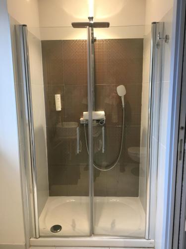 Bilik mandi di Hôtel Boutique Richelieu, Lyon Gare Part-Dieu