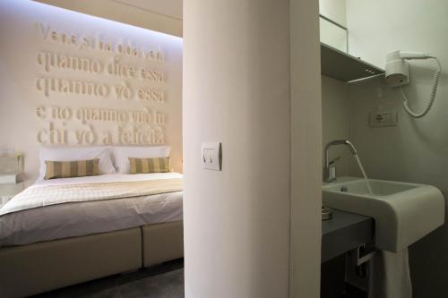Koupelna v ubytování Hotel Santa Brigida