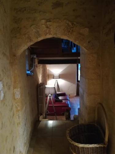 Postel nebo postele na pokoji v ubytování Gîte Les Combes Montignac Lascaux