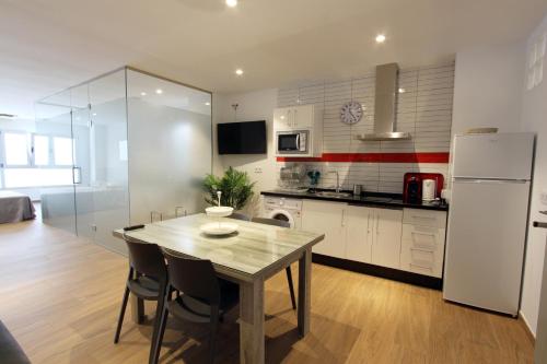 Η κουζίνα ή μικρή κουζίνα στο Ardales Loft