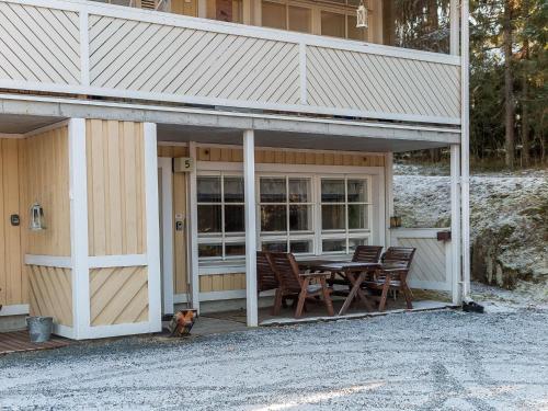 Bygningen som feriehuset ligger i