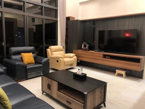 Posezení v ubytování Mei Jia Guesthouse