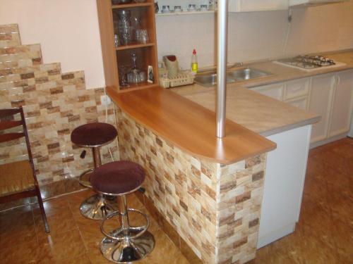 Kuchyň nebo kuchyňský kout v ubytování Apartment Narine
