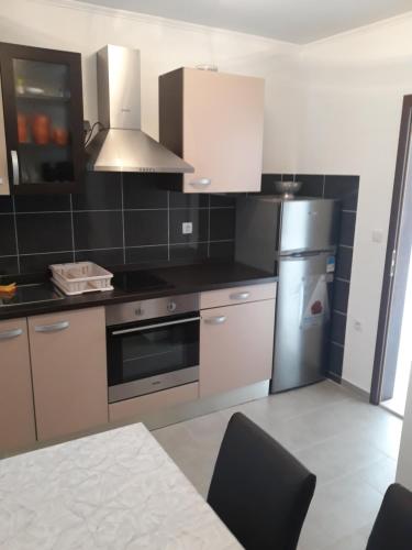 Η κουζίνα ή μικρή κουζίνα στο Apartments Limuni