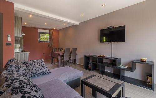 TV a/nebo společenská místnost v ubytování Apartmani Kažun - App 4 - Ferienhaus