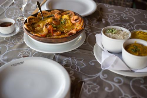 リゾートの敷地内または近くでの食事または食べ物