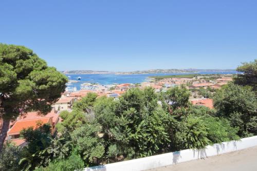 a view of the city and the river at Grand Hotel Palau in Palau
