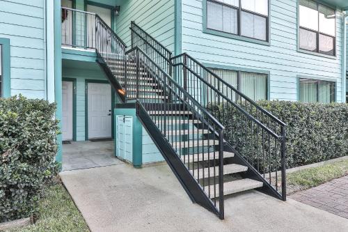 a stairway leading up to a house at Resort Attractions in Willis