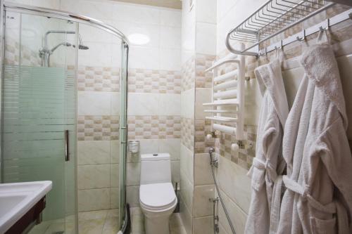 Ett badrum på Hotel Diadema