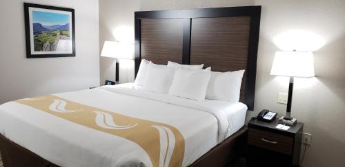 Postel nebo postele na pokoji v ubytování Quality Inn & Suites