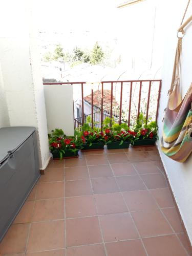 Apartamento Turístico Sigüenza tesisinde bir balkon veya teras