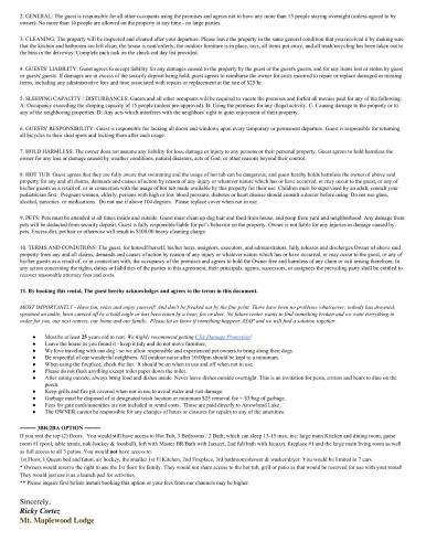 a page of a research paper with text on it at Mt. Maplewood Split Chalet in Pocono Lake