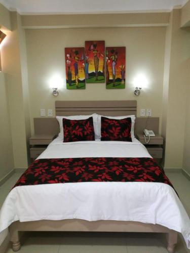 Hotel Spa Machupicchuにあるベッド