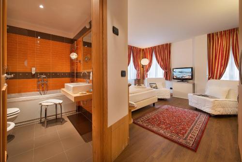 Posezení v ubytování Hotel Livigno