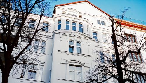 a large building with a large window at Provocateur Berlin in Berlin