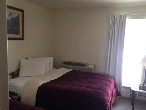 Ένα ή περισσότερα κρεβάτια σε δωμάτιο στο All Suites Inn Budget Host