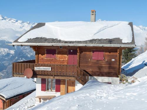 Chalet Saflischmannli auf der Alpe Rosswald v zimě