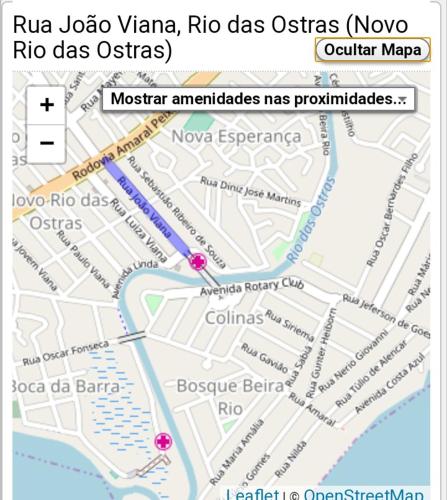 a map of the riu joda viva vienna rio da at Menina da Lua in Rio das Ostras