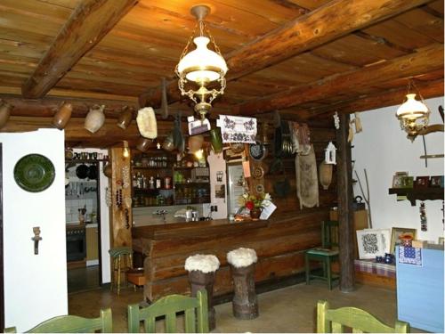 Lounge nebo bar v ubytování Penzión Encián