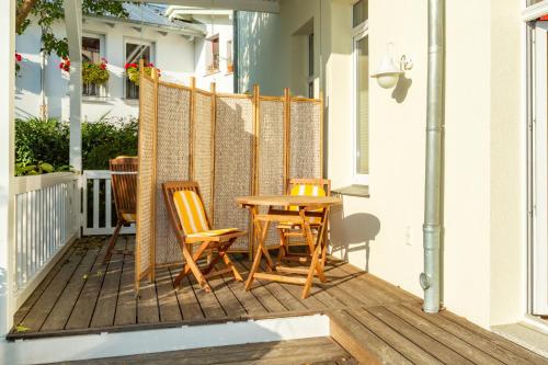 Balkoni atau teres di Apartments Wald-Residenz Bansin