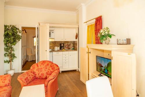 Dapur atau dapur kecil di Apartments Wald-Residenz Bansin