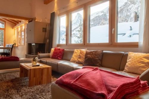 Chalet A la Casaにあるシーティングエリア
