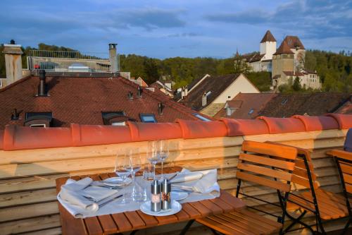 Boutique Hotel - Restaurant Orchideeにあるバルコニーまたはテラス