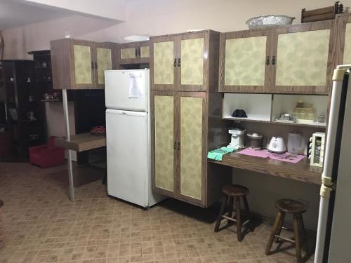 Dapur atau dapur kecil di Chácara Estrela Azul