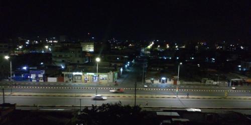 Nespecifikovaný výhled na destinaci Cotonou nebo výhled na město při pohledu z hotelu