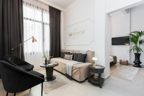 Posezení v ubytování The Mood Luxury Rooms