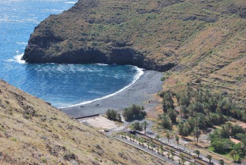 an aerial view of a beach on a hill at LOS FRAILES I in San Sebastián de la Gomera