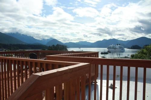 a view of a harbor from a boat on the water at Sitka Hotel in Sitka