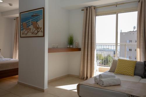 Postel nebo postele na pokoji v ubytování Motel Aviv