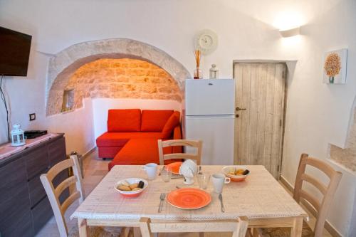 Kuchyň nebo kuchyňský kout v ubytování I trulli di Ginevra