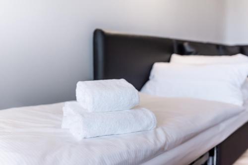 Postel nebo postele na pokoji v ubytování Hotel Circle Inn