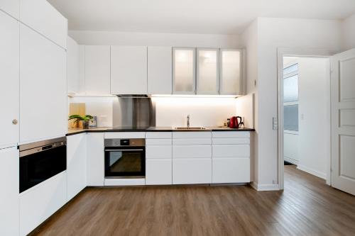 Una cocina o cocineta en Årslev B&B