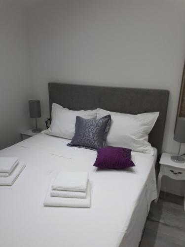 Ένα ή περισσότερα κρεβάτια σε δωμάτιο στο Penthouse Filka