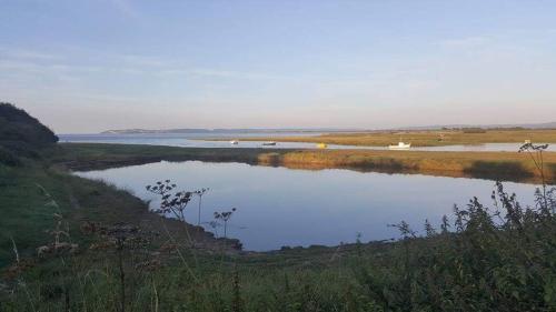 a view of a body of water from a hill at The York Hotel in Weston-super-Mare