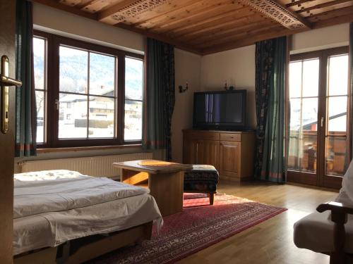 Postel nebo postele na pokoji v ubytování Appartements Rosenstockl