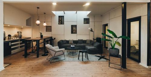 Kuchyň nebo kuchyňský kout v ubytování La Joya Hostel