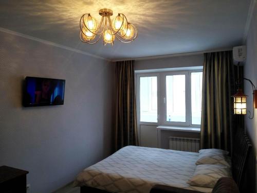 Posteľ alebo postele v izbe v ubytovaní New apartment on Starokyivska 1/5